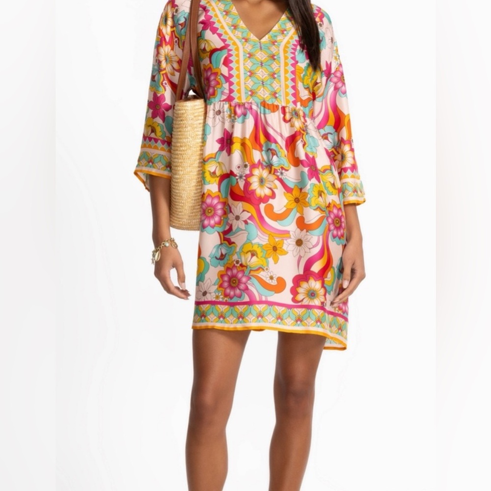 JOHNNY WAS Barbra Silk Blend Dress